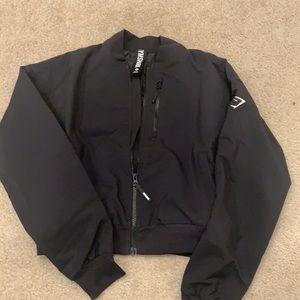 Gymshark Black Bomber Jacket